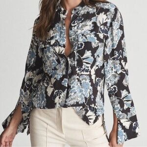 NWT Reiss Mika Floral Print Shirt